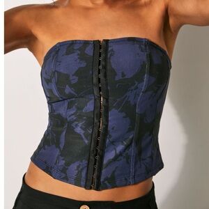 Free people worth it corset in black combo